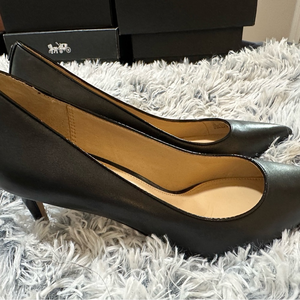 Black Coach Heels, Size 10, Great Condition